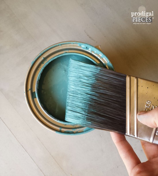 Blue Paint for Mid Century to Modern Style Makeover | Prodigal Pieces | prodigalpieces.com