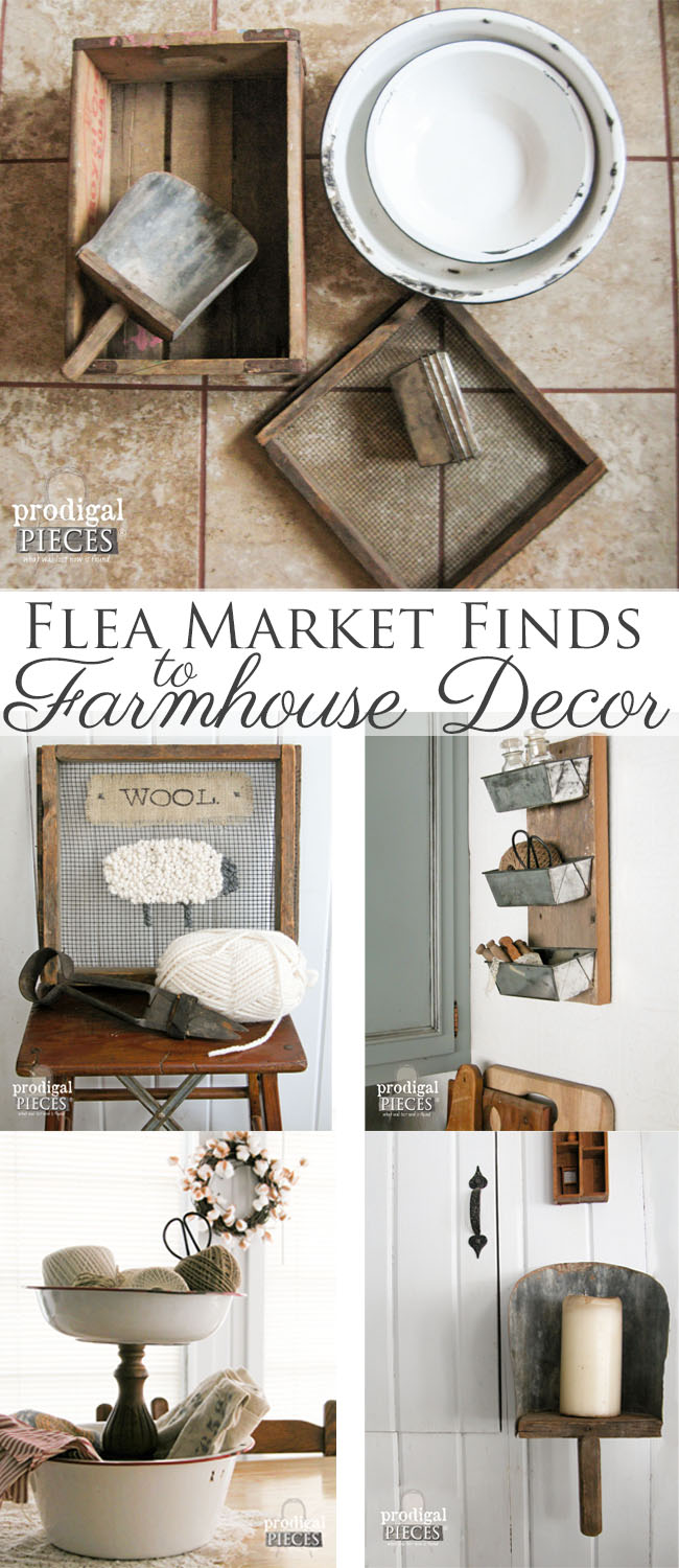 Flea Market Finds Repurposed Into Farmhouse Decor by Prodigal Pieces | www.prodigalpieces.com