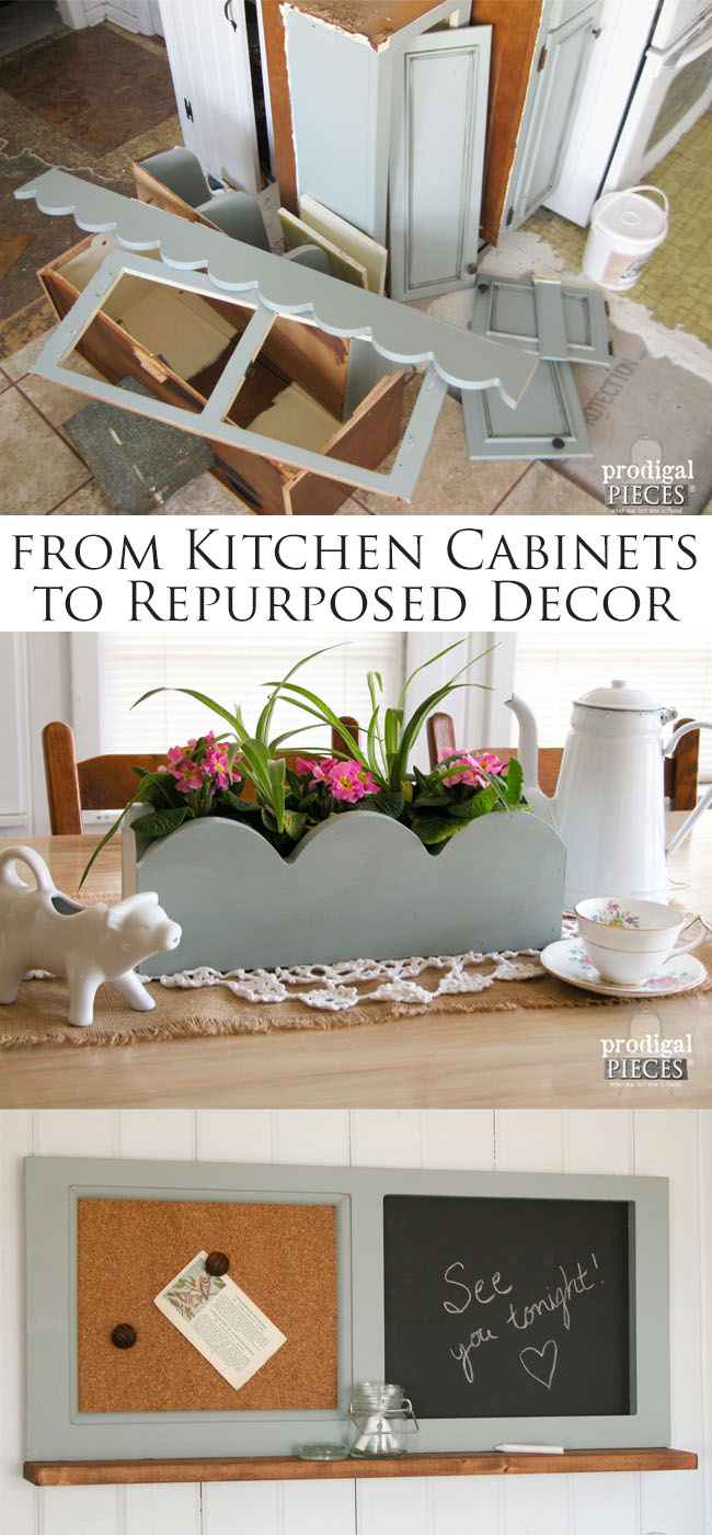 Repurposed Kitchen Cabinets become Home Decor by Prodigal Pieces | www.prodigalpieces.com