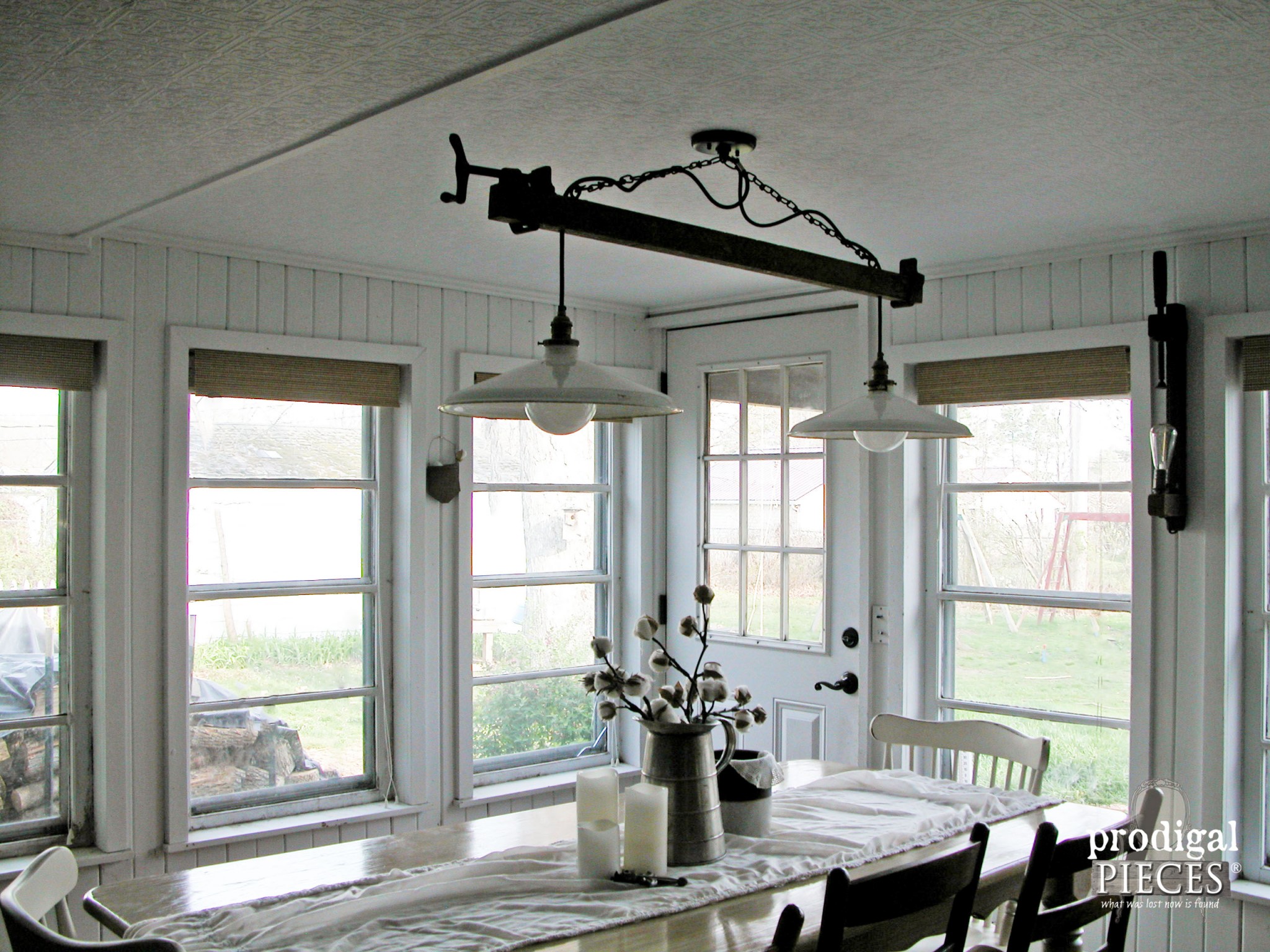 Reclaimed and Repurposed Farmhouse Lighting by Prodigal Pieces | www.prodigalpieces.com