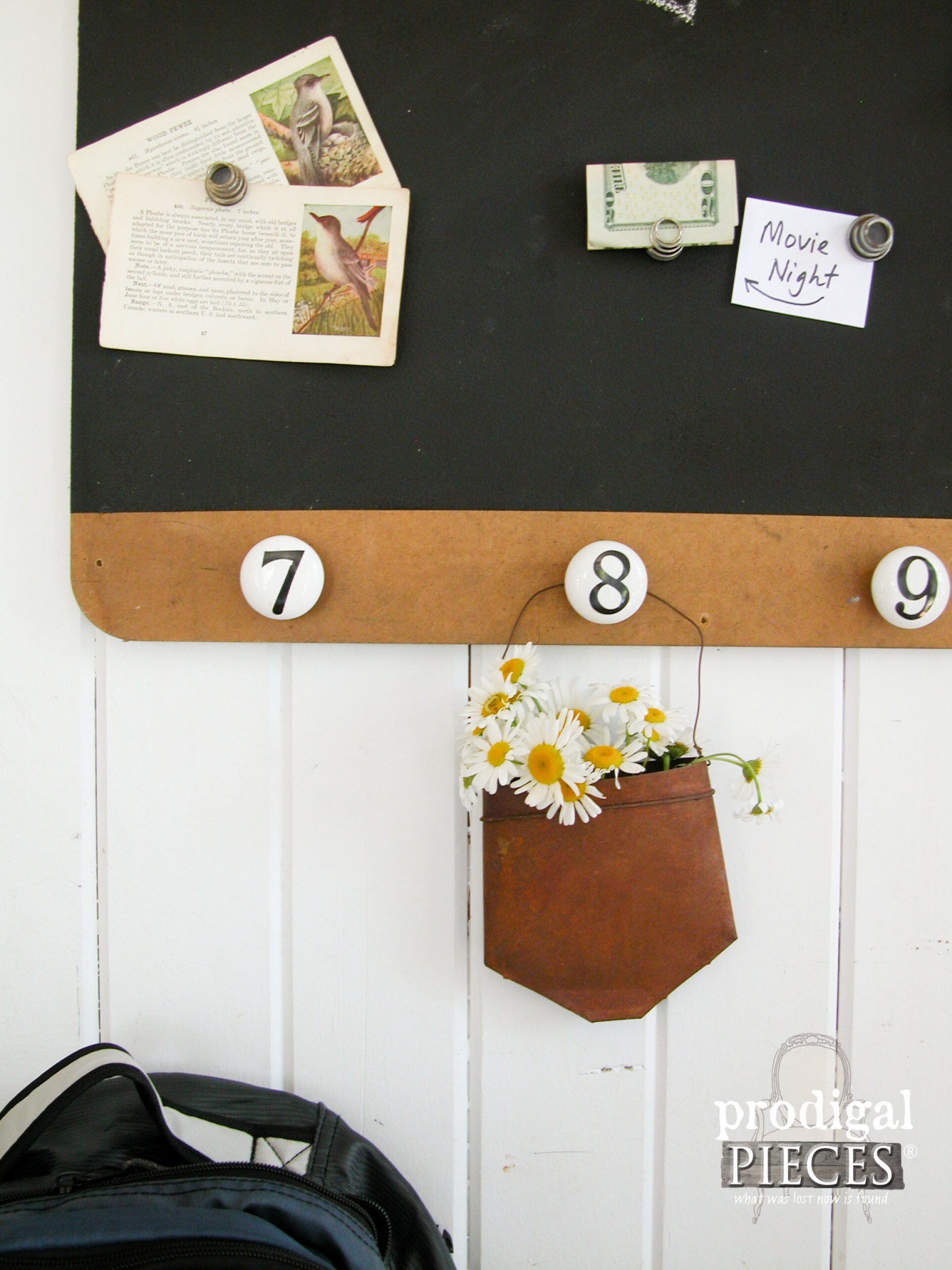 Upcycled Trash to Magnetic Message Board by Prodigal Pieces | prodigalpieces.com