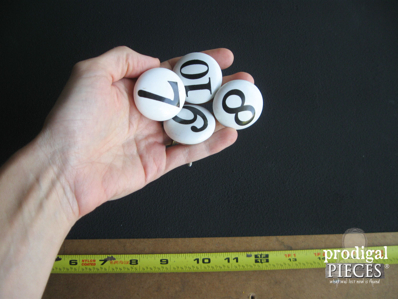 Numbered Drawers Pulls from Magnetic Message Board | Prodigal Pieces | prodigalpieces.com