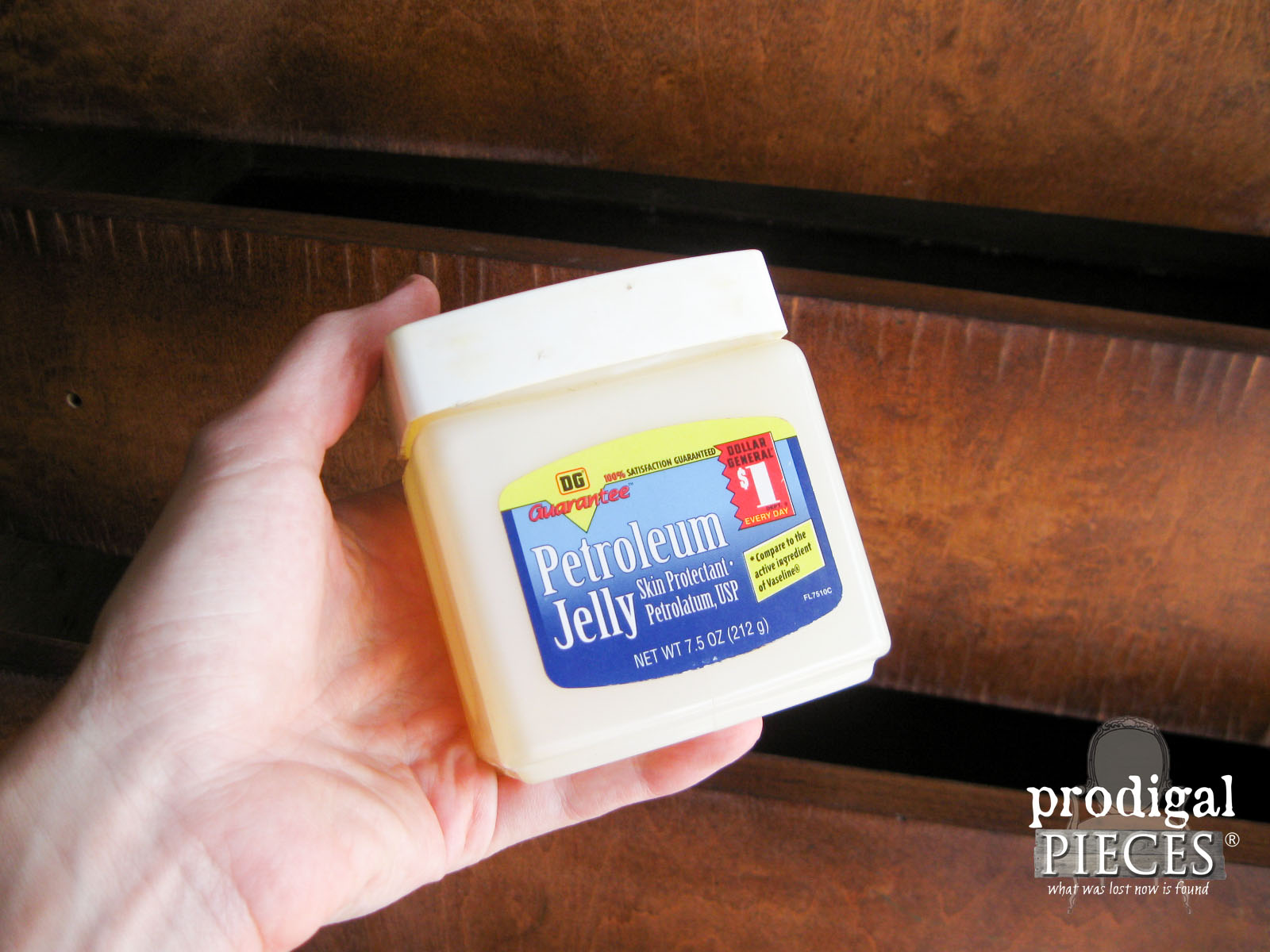 Using Petroleum Jelly to Distress Paint by Prodigal Pieces | prodigalpieces.com