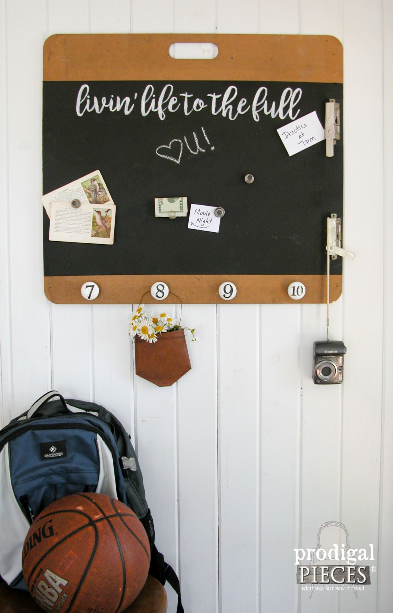 Repurposed Artist's Clipboard to Magentic Message Board by Prodigal Pieces | prodigalpieces.com