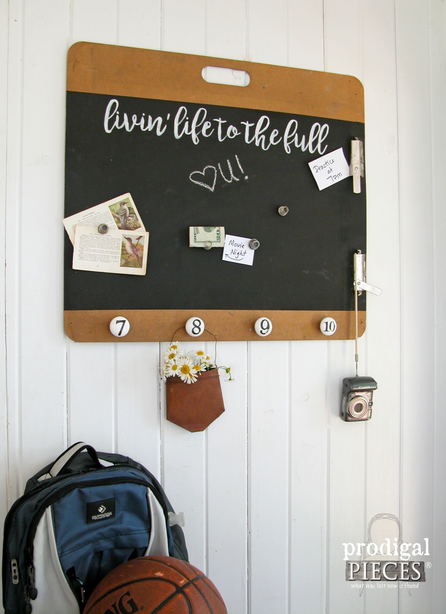 Vintage Fun Magnetic Message Board Upcycled by Prodigal Pieces | prodigalpieces.com