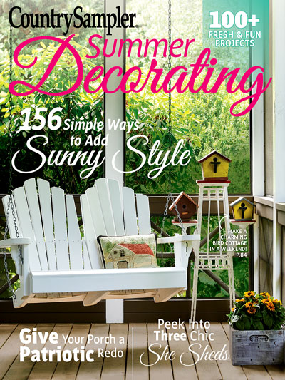 Country Sampler Summer Decorating 2017 with Prodigal Pieces DIY Feature | prodigalpieces.com