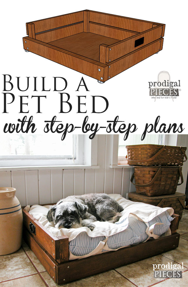 Build a Pet Bed with Step-By-Step Plans & Tutorial by Prodigal Pieces | www.prodigalpieces.com