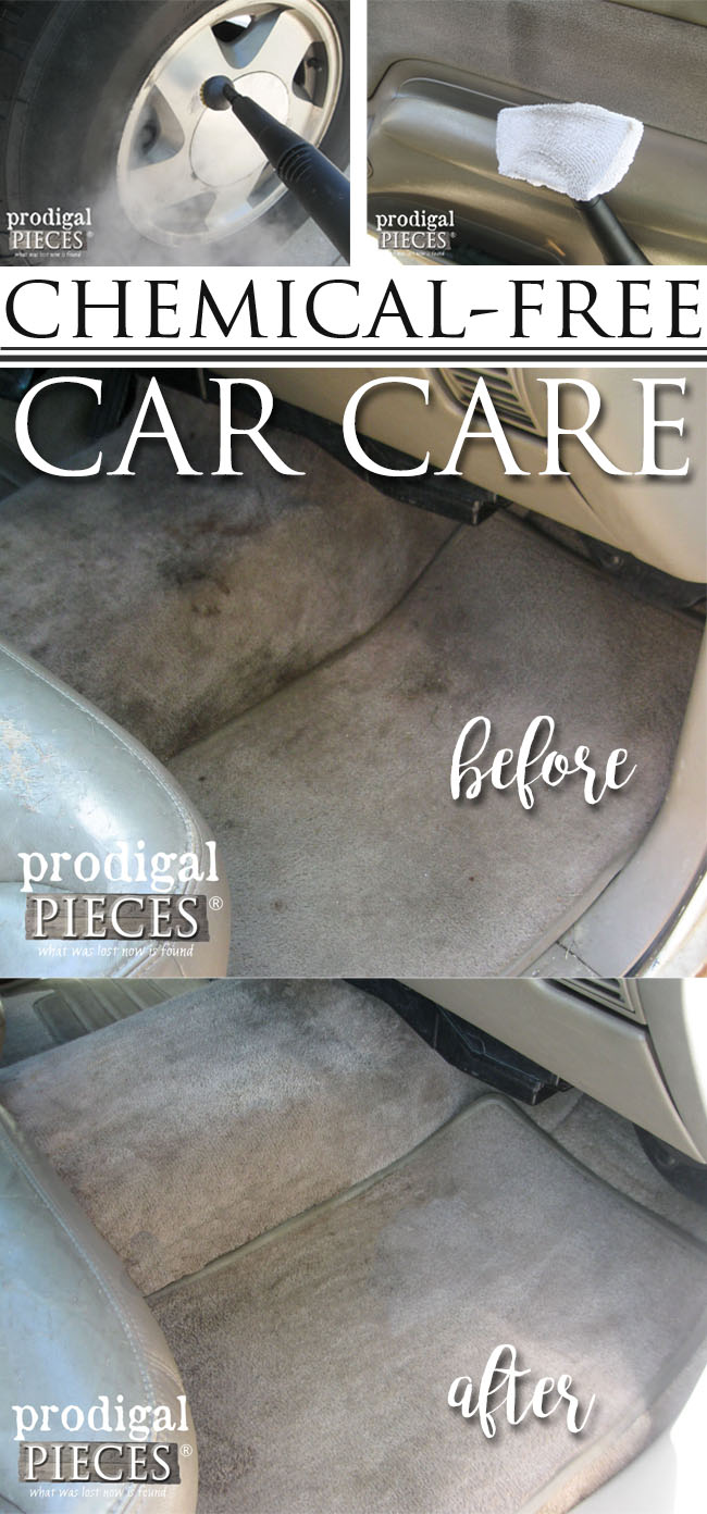 Chemical Free Car Care and Cleaning Using the AutoRight Steam Machine by Prodigal Pieces | www.prodigalpieces.com