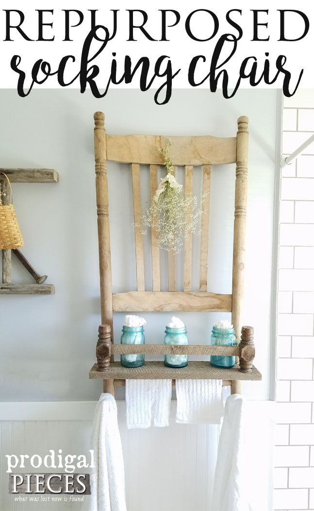 Broken Chair Repurposed into Wall Shelf with Reclaimed Barn Wood by Prodigal Pieces | www.prodigalpieces.com