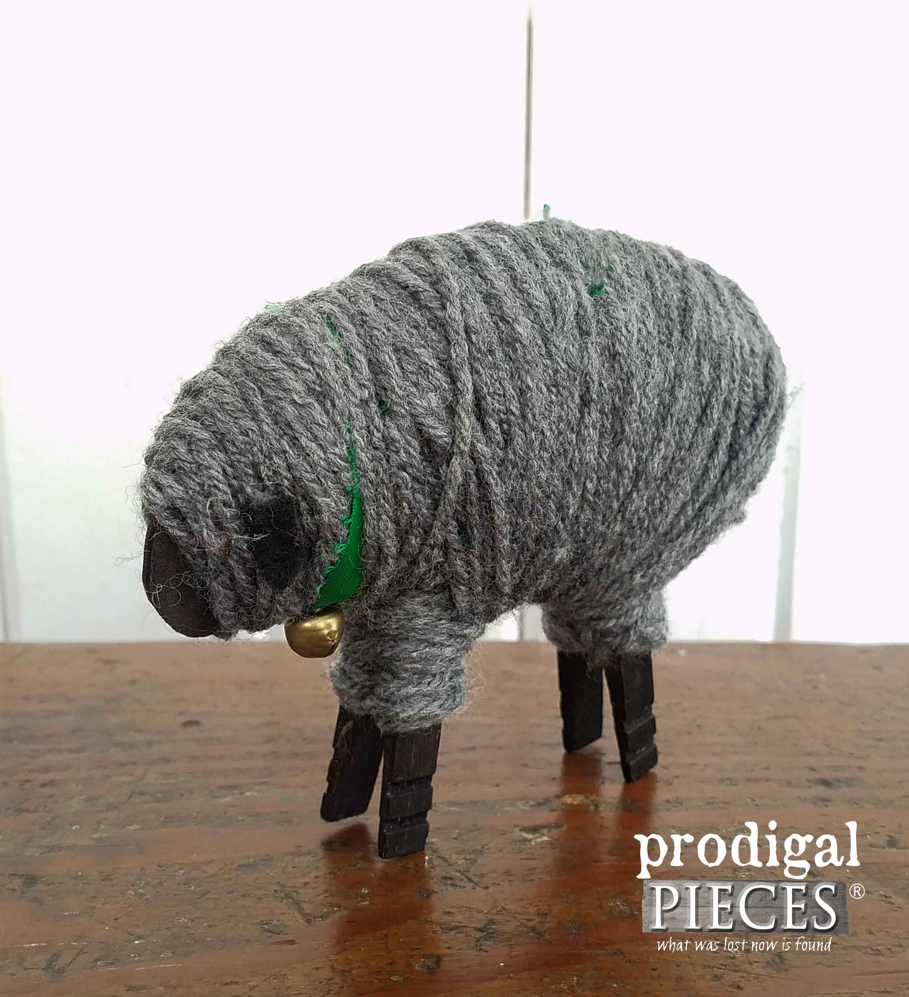 Woolly Gray Clothespin Sheep by Prodigal Pieces | prodigalpieces.com