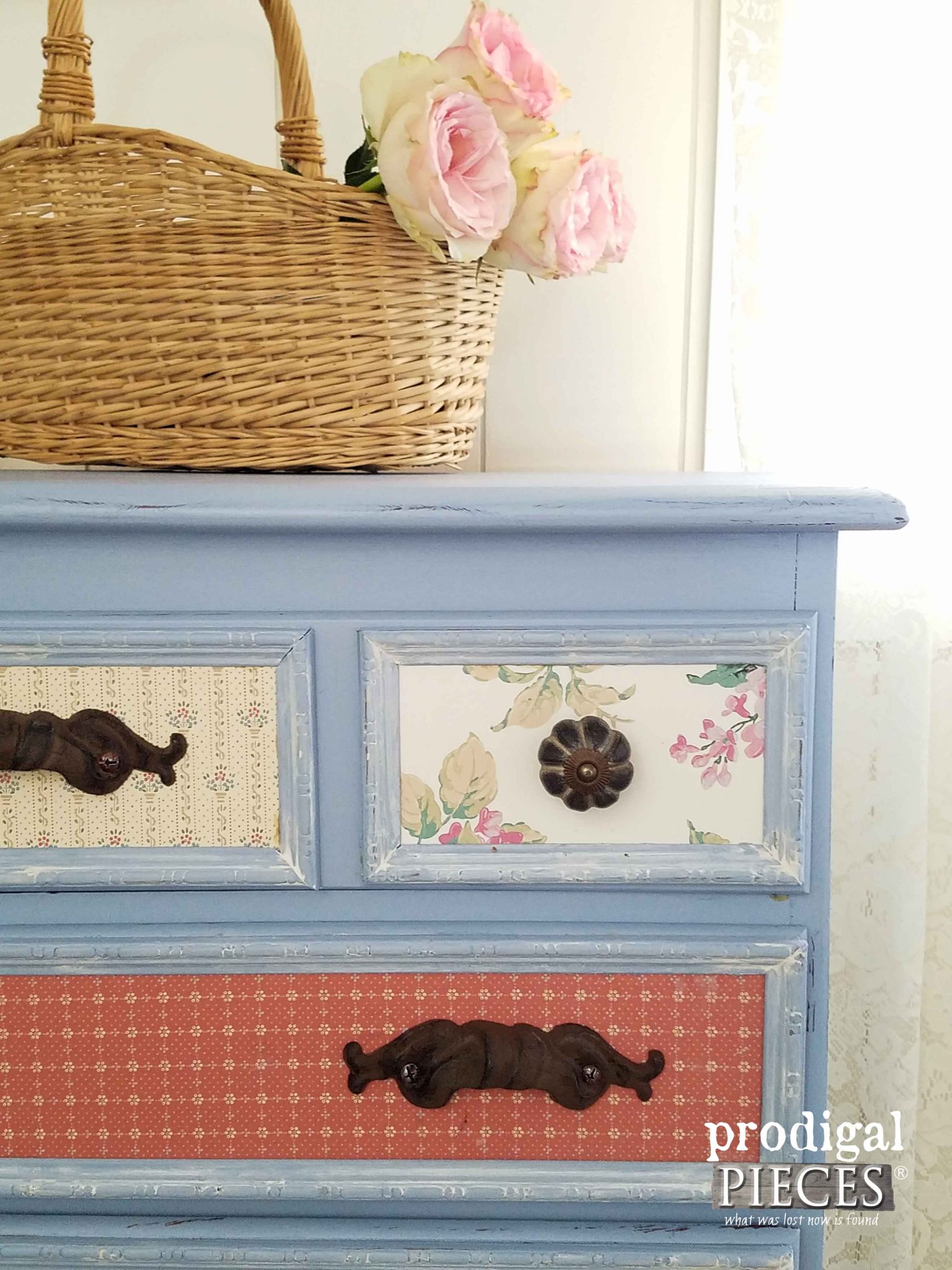 Corner of Vintage Chest Makeover by Prodigal Pieces | prodigalpieces.com