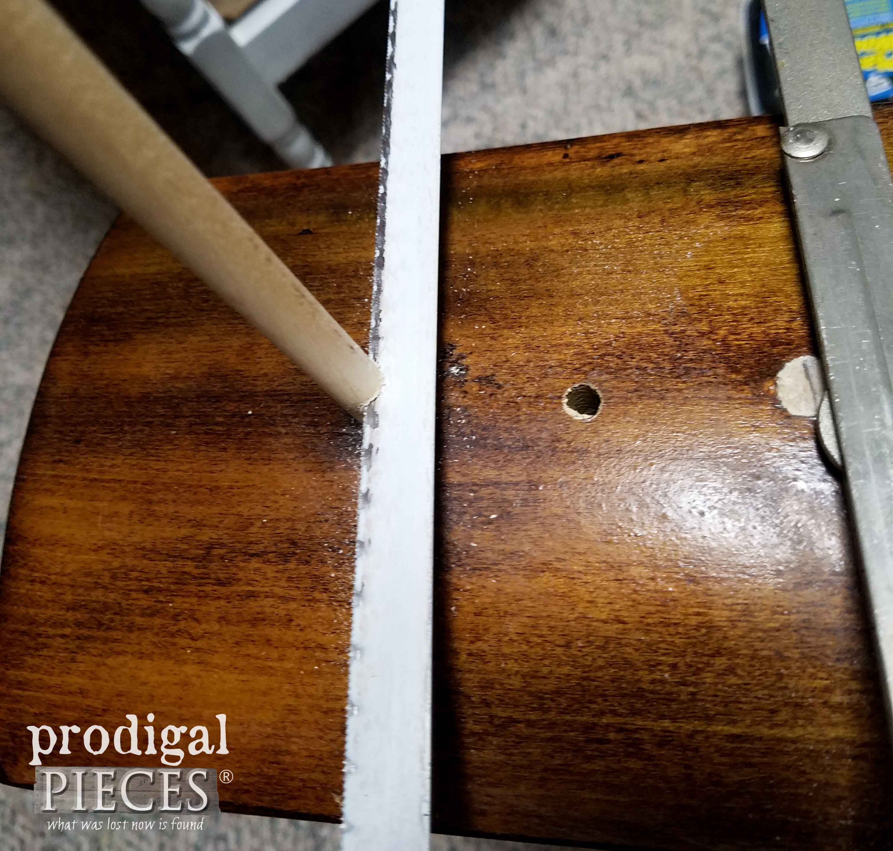 Repairing Holes in Chest Dresser | Prodigal Pieces | prodigalpieces.com