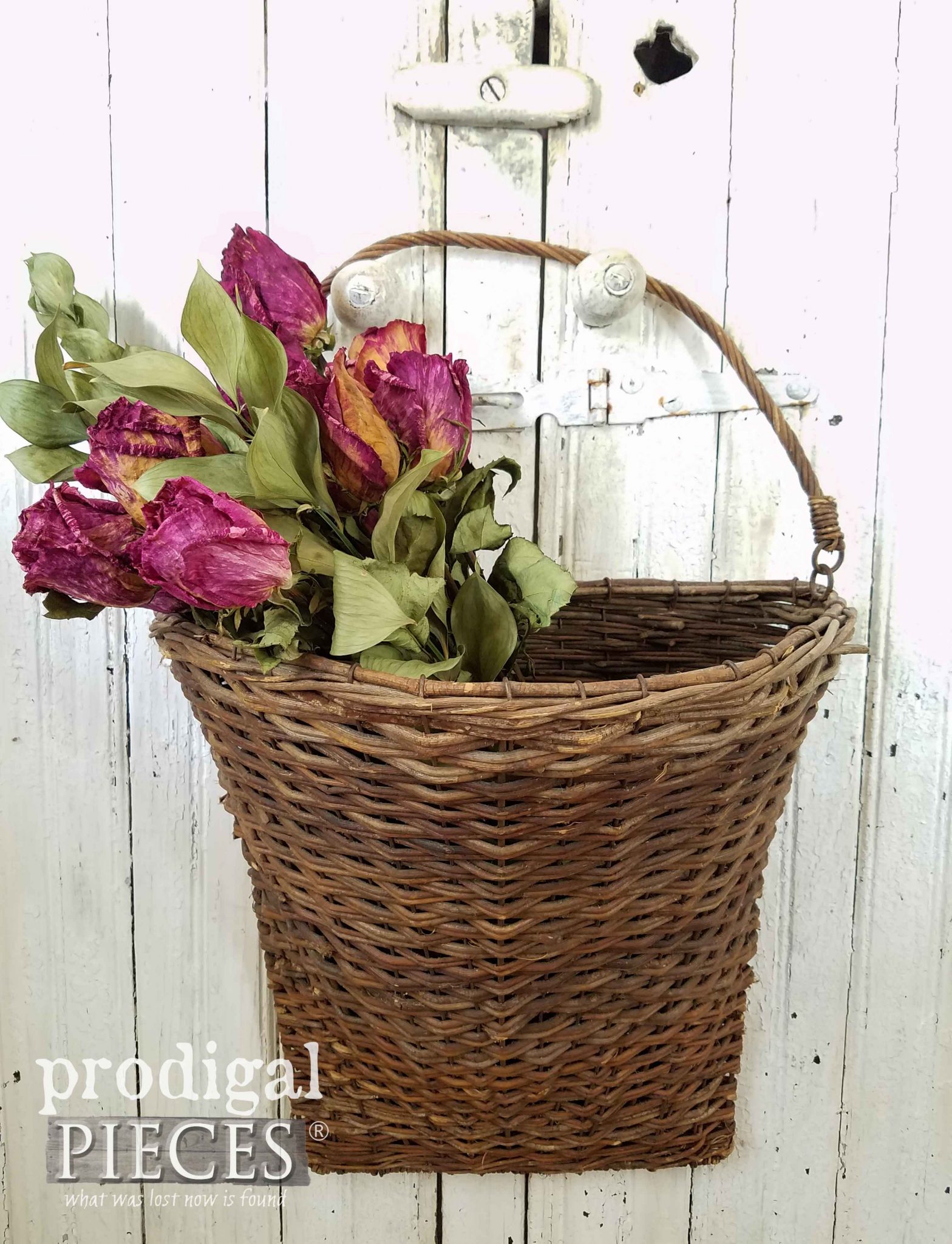 Basket of Roses by Prodigal Pieces | prodigalpieces.com