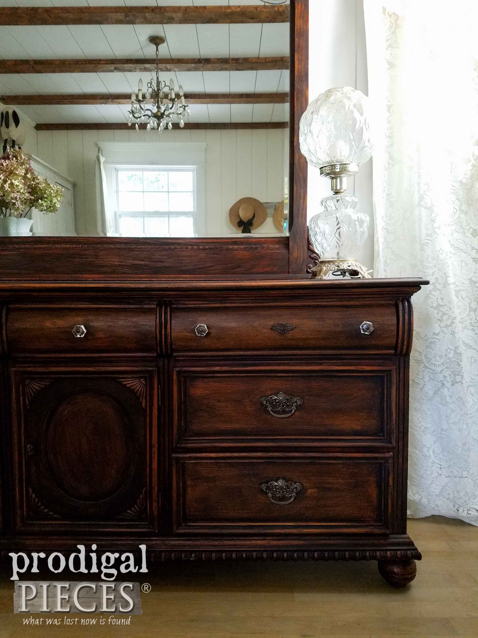 Black Washed Lexington Updated Dresser by Prodigal Pieces | prodigalpieces.com