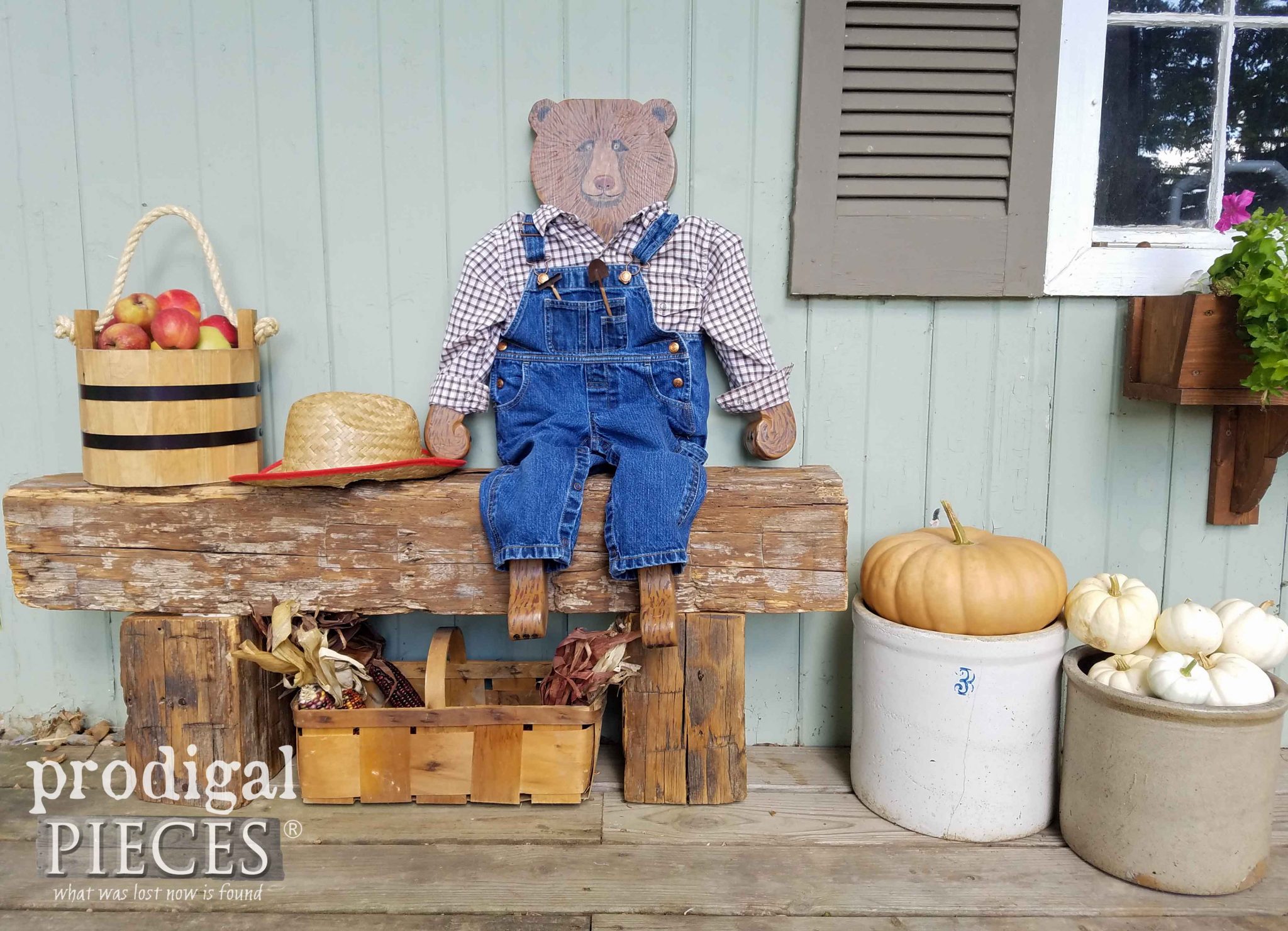 Handmade Hurricane Harvey the Bear Auctioned off for Disaster Relief by Larissa Haynes of Prodigal Pieces | prodigalpieces.com