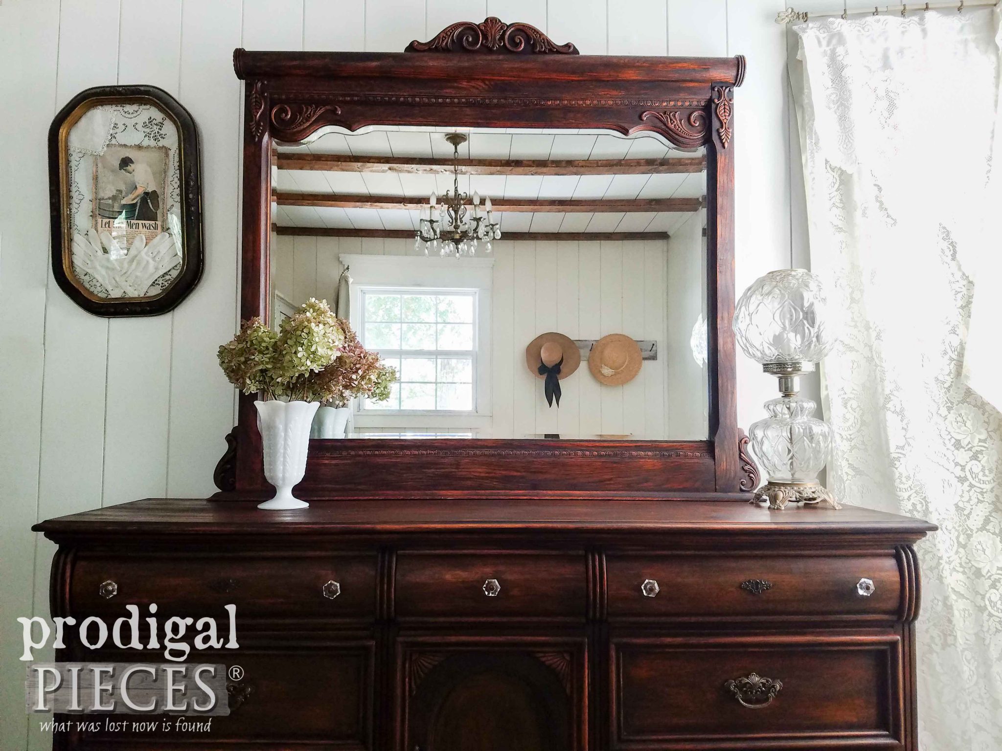 Mirrored Lexington Dresser gets New Look to create Updated Furniture by Prodigal Pieces | prodigalpieces.com