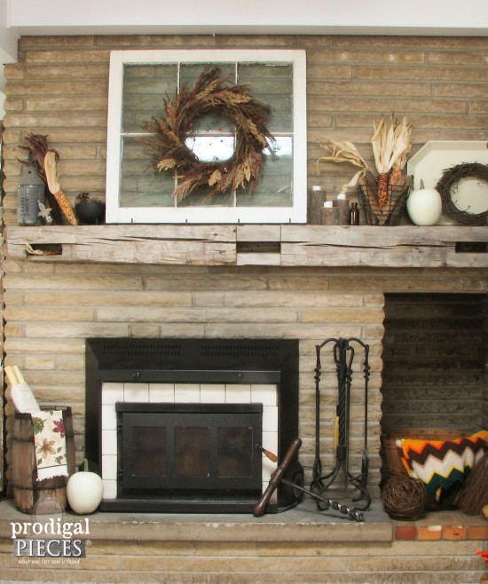 Want to add a floating mantel, but don't know how? It's pretty simple and we've got the DIY for you! by Prodigal Pieces www.prodigalpieces.com #prodigalpieces