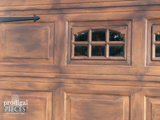 Faux Wood Garage Door Tutorial, Can You Paint A Metal Garage Door To Look Like Wood