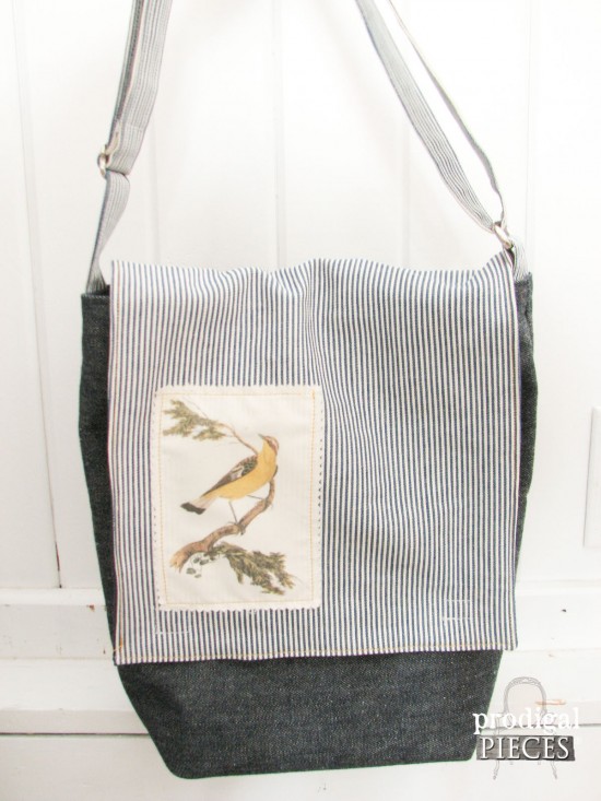 DIY Messenger Bag with Graphics Fairy Applique by Prodigal Pieces | www.prodigalpieces.com