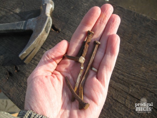 Hand-Forged Nails from Barn Wood | prodigalpieces.com