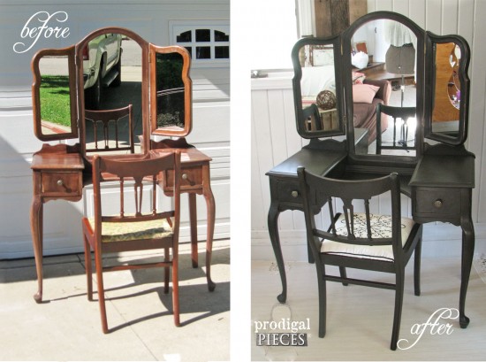 Antique Dressing Table Before & After | prodigalpieces.com