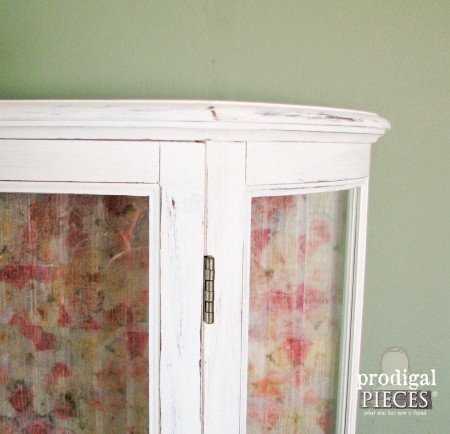  Tissue Paper Transformation Curio Cabinet by Prodigal Pieces | prodigalpieces.com #prodigalpieces