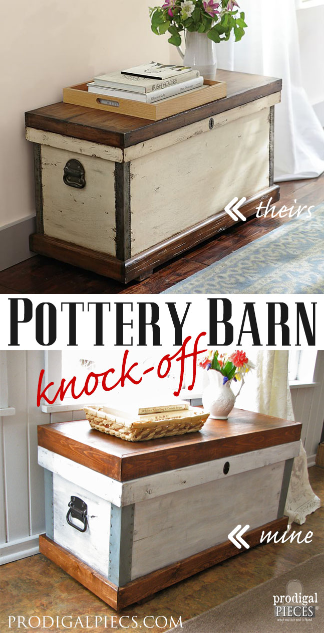 Pottery Barn Josefa Trunk Knock-Off by Prodigal Pieces | prodigalpieces.com
