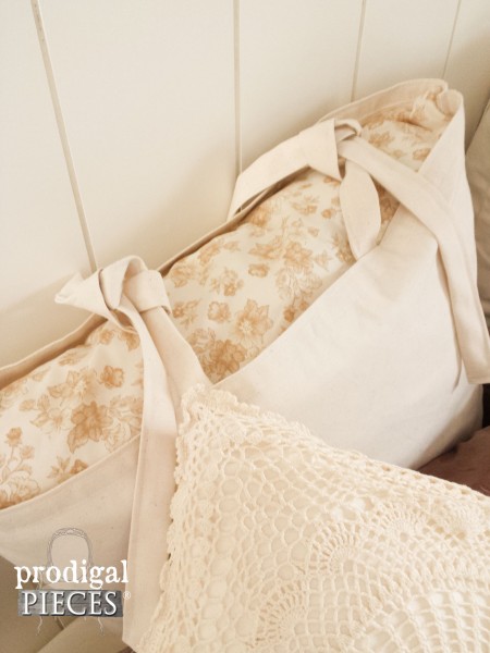 Handmade Pillow Covers for Farmhouse Bedroom | prodigalpieces.com