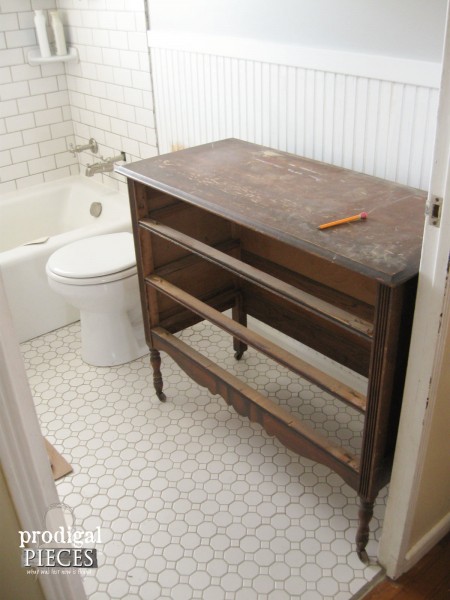 Sneak Peek at Farmhouse Bathroom | Prodigal Pieces | www.prodigalpieces.com