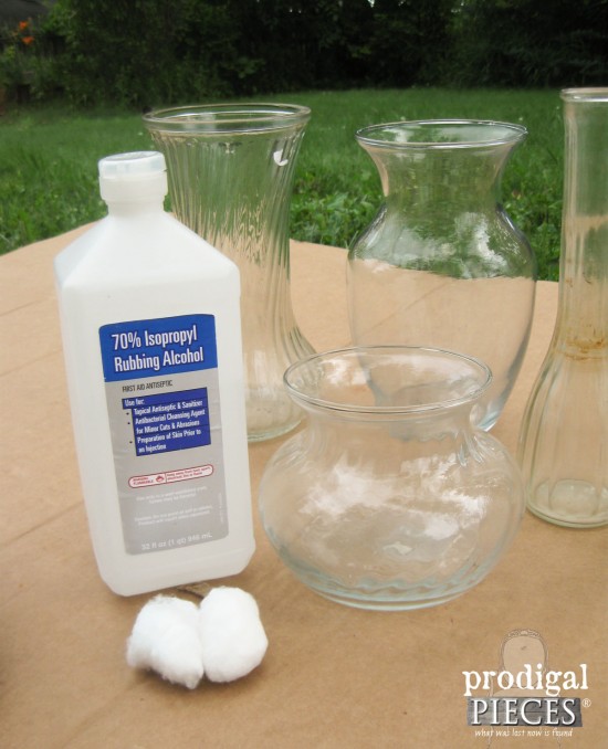 Use Alcohol to Clean Thrift Store Glass | Prodigal Pieces | prodigalpieces.com