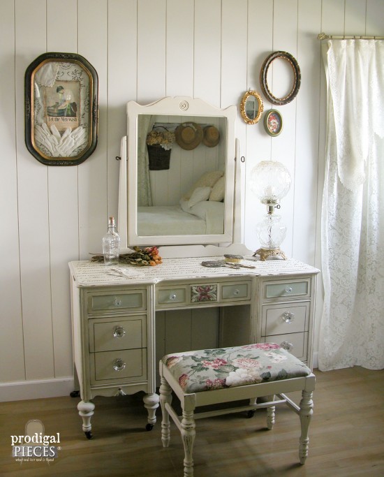 #7 of Top 10 Projects of 2015 ~French Script Dressing Table | Prodigal Pieces | prodigalpieces.com