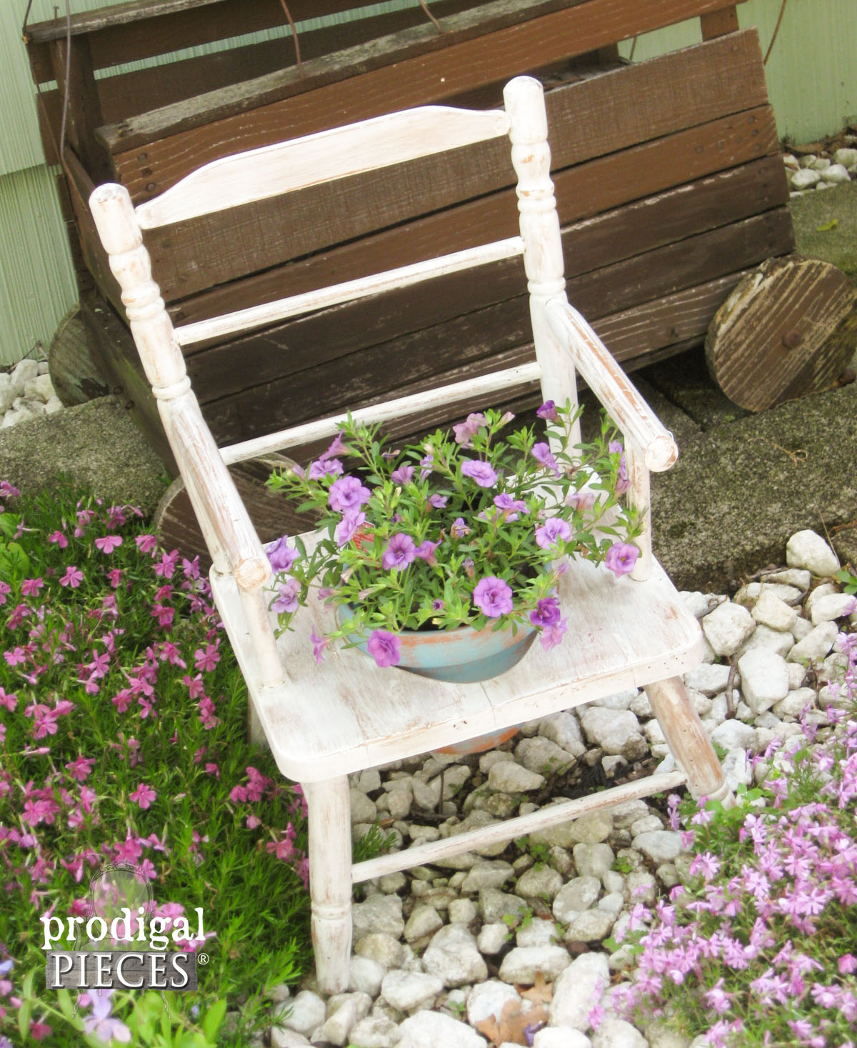 Potty Chair Turned Planter by Prodigal Pieces | prodigalpieces.com