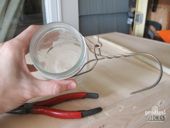 Making Hook for Ball Jar | Farmhouse Tools Upcycle | prodigalpieces.com