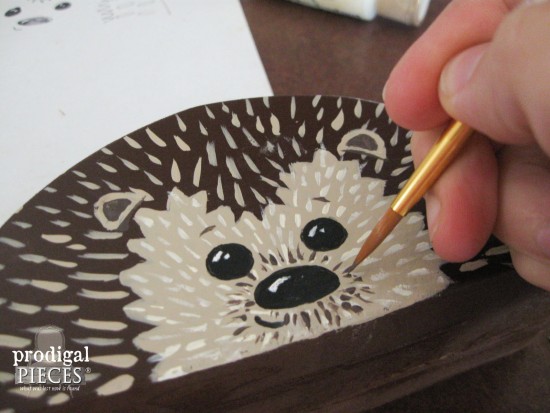 Cute DIY Hedgehog Pencil Holder Tutorial | prodigalpieces.com