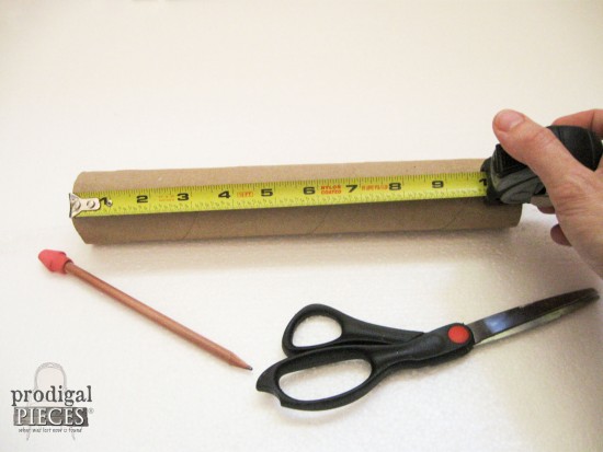 Measuring Cardboard Tube | prodigalpieces.com