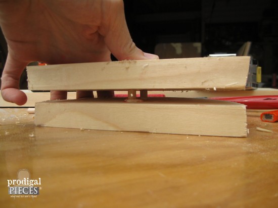 Gluing Parts of Pencil Holder | prodigalpieces.com