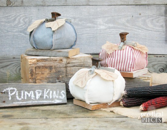 Farmhouse Style Repurposed Pumpkins by Larissa of Prodigal Pieces | prodigalpieces.com #prodigalpieces