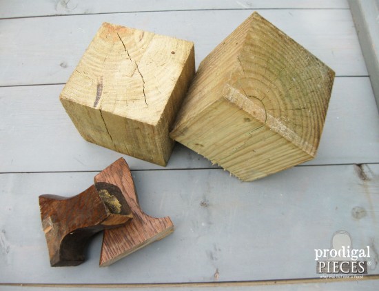 Wood Blocks for Repurposed Pumpkins | prodigalpieces.com