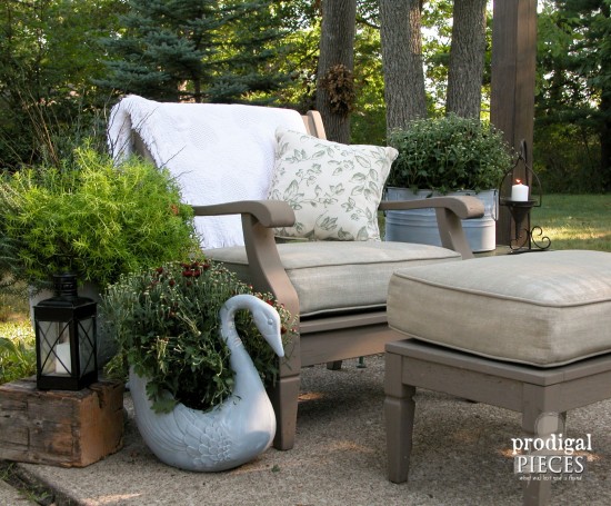 Finished Patio Furniture for Patio Makeover | prodigalpieces.com