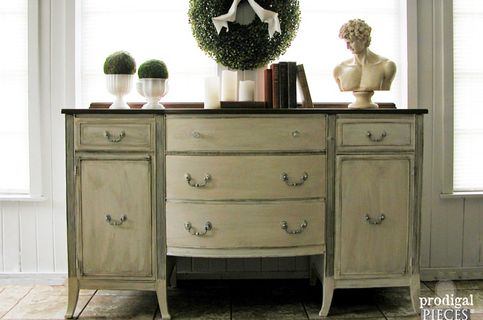 Featured Makeover of Vintage Sideboard by Prodigal Pieces | www.prodigalpieces.com