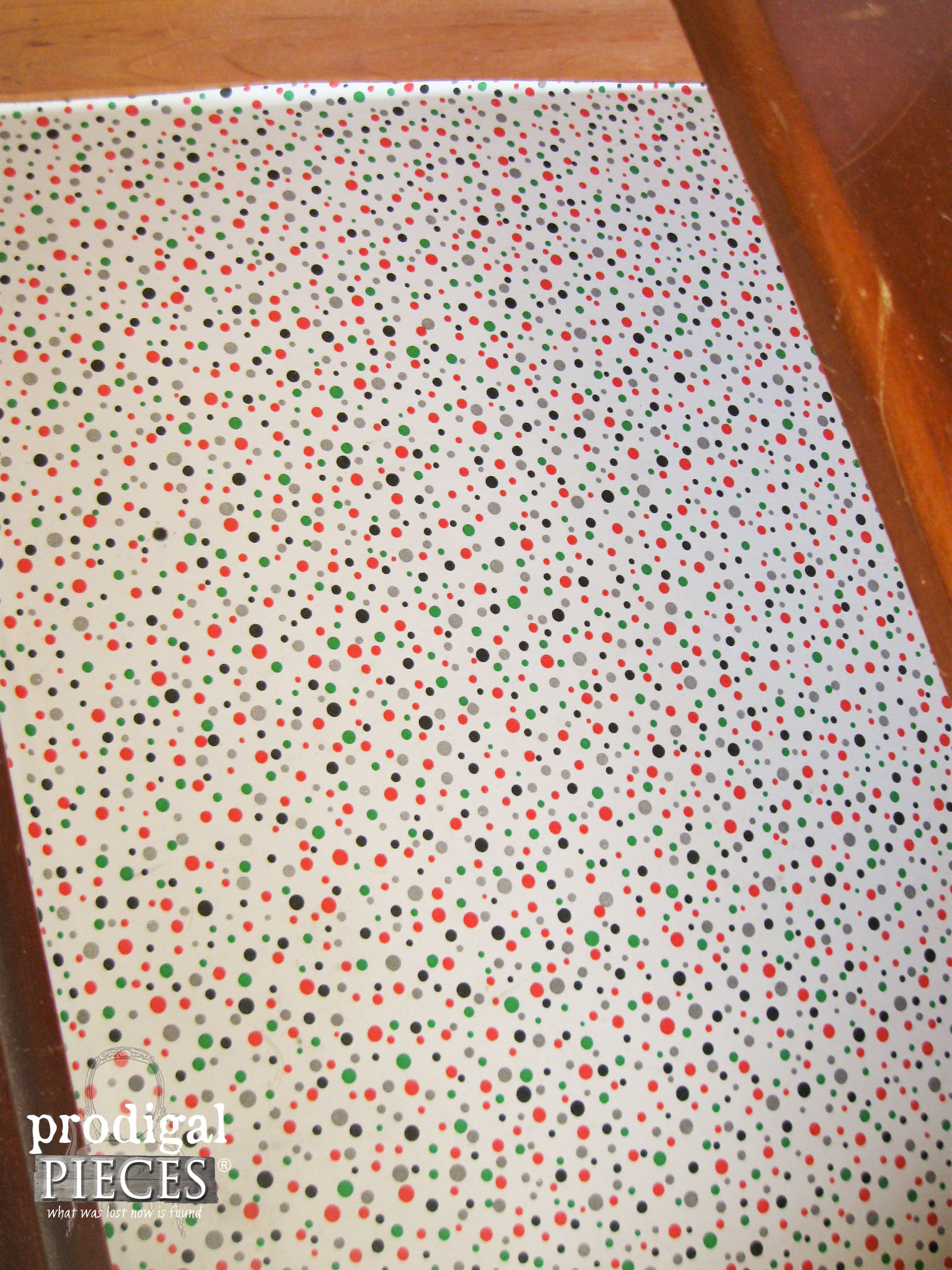 Vintage Polka Dot Contact Paper for Drawer Lining | Prodigal Pieces | www.prodigalpieces.com
