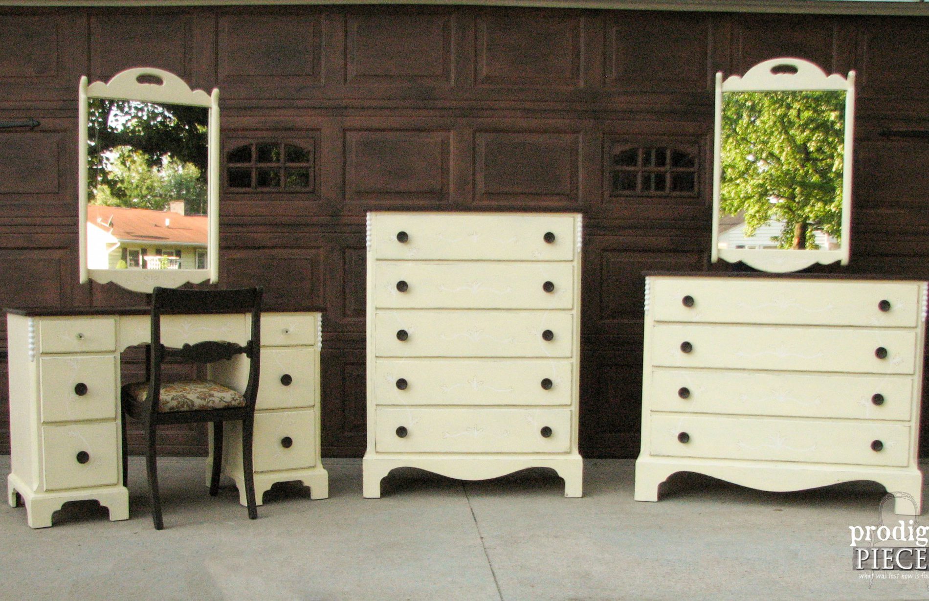 Vintage Bedroom Set with Primitive Makeover by Prodigal Pieces | www.prodigalpieces.com