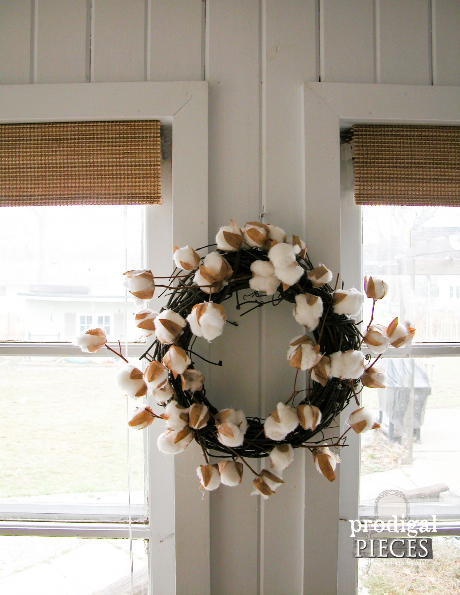  DIY Budget Window Treatment with Faux Bamboo Shades | Prodigal Pieces | www.prodigalpieces.com