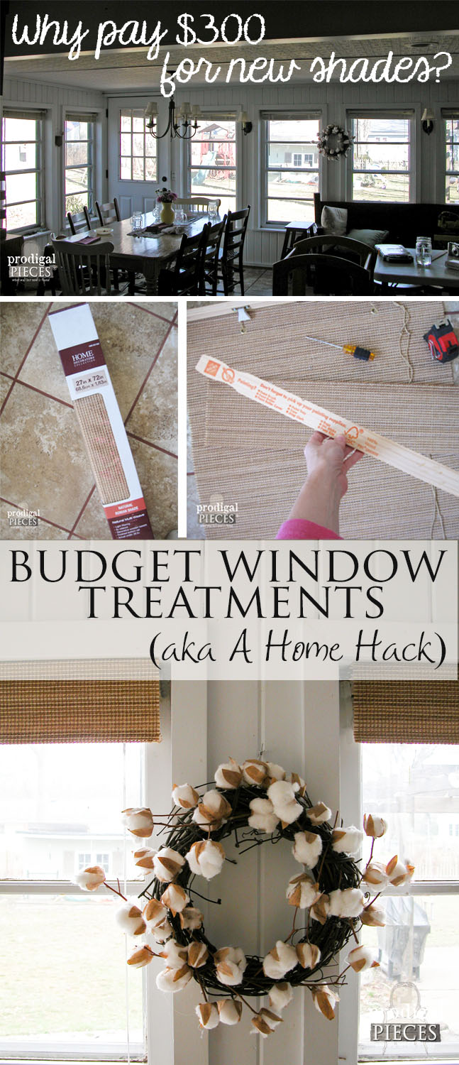DIY Budget Window Treatments - A Home Hack by Prodigal Pieces | www.prodigalpieces.com