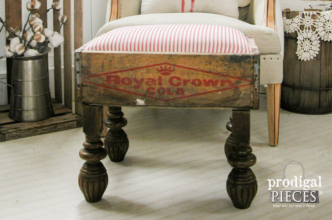 Featured Repurposed Foot Stool by Prodigal Pieces | www.prodigalpieces.com