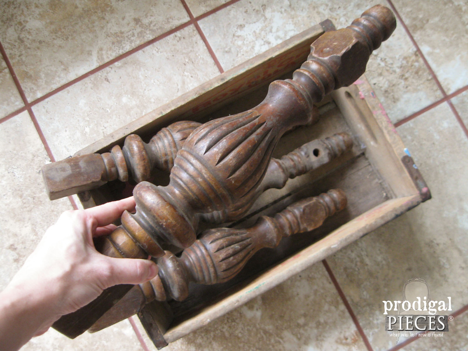 Hand Carved Chair Legs Repurposed by Prodigal Pieces | www.prodigalpieces.com