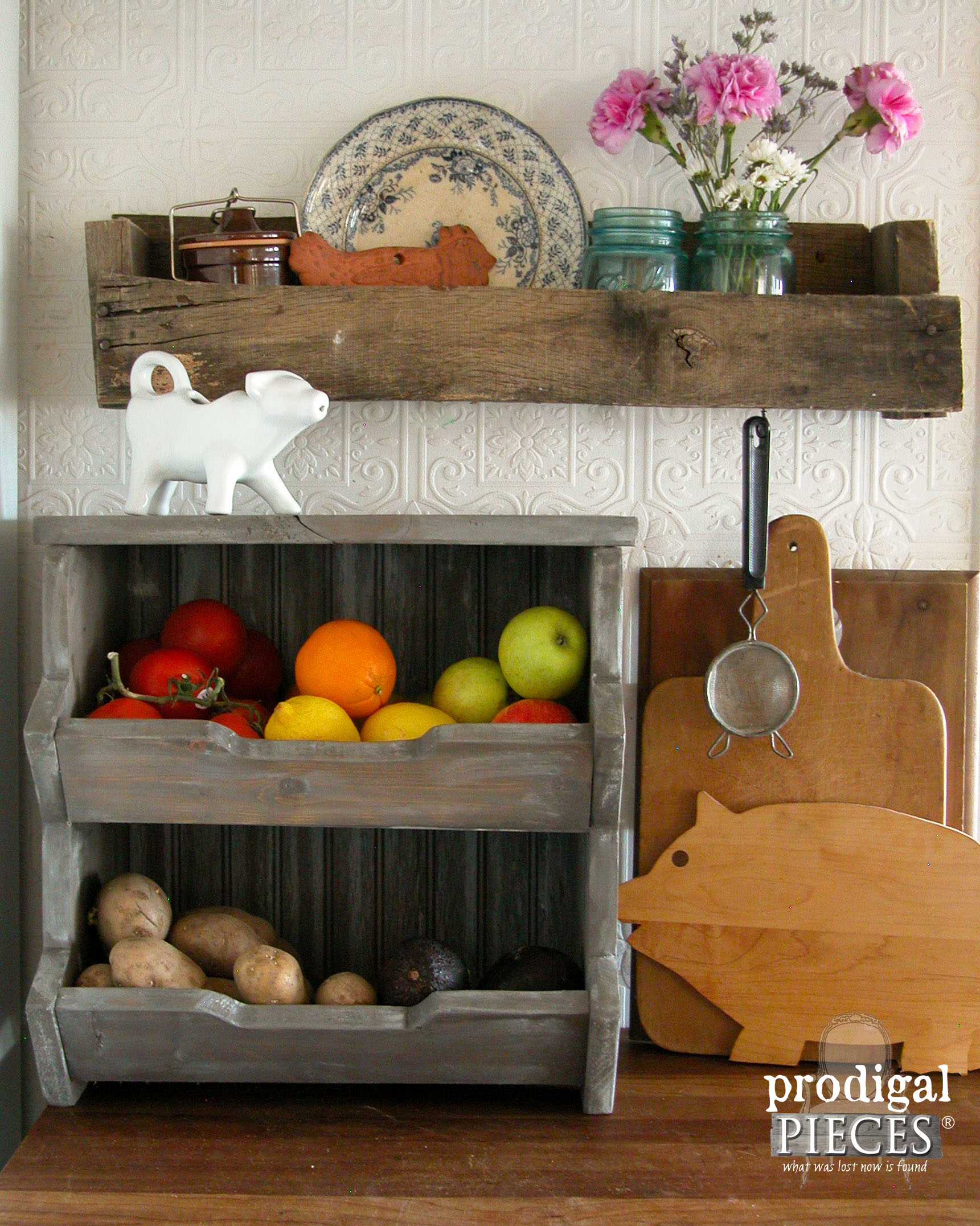 DIY Kitchen Storage Bin with Free Plans by Prodigal Pieces | www.prodiglapieces.com