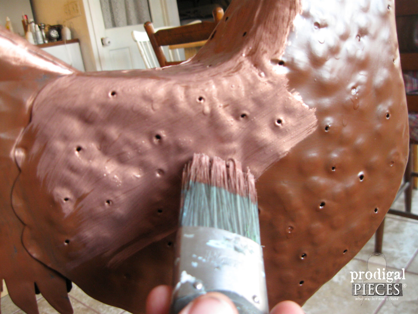 Applying Copper Paint to Metal Art | Prodigal Pieces | www.prodigalpieces.com