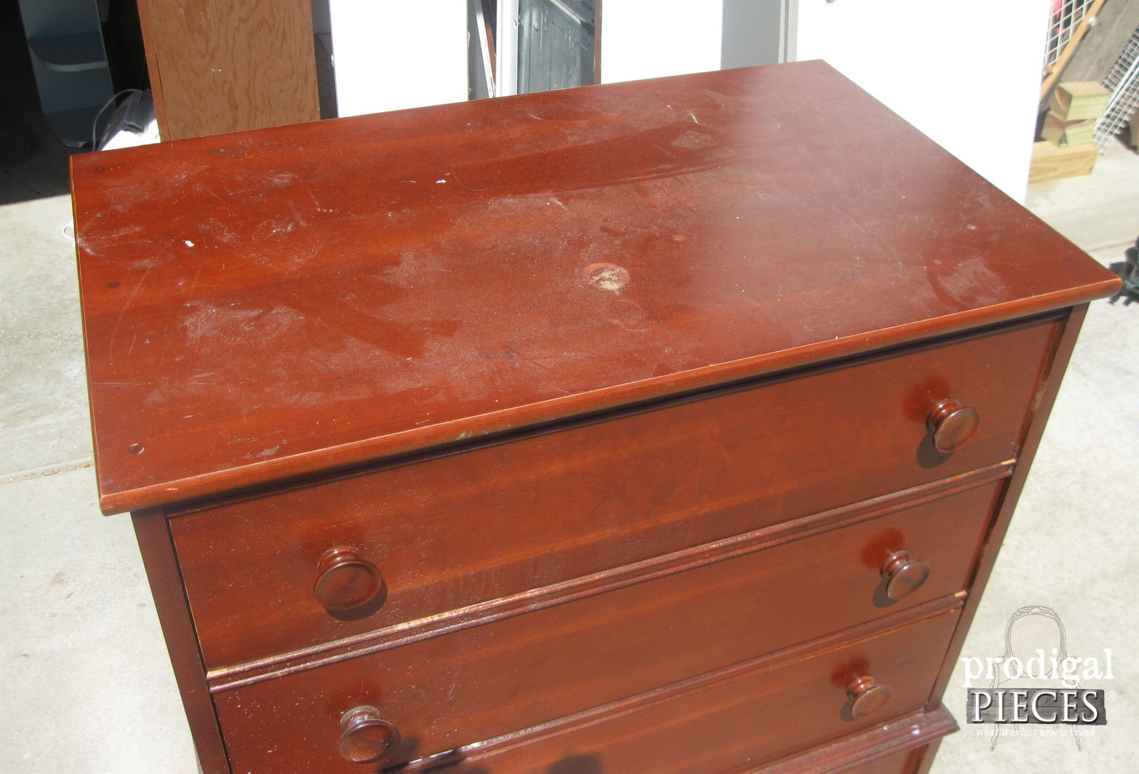 Top of Vintage Chest of Drawers | Prodigal Pieces | www.prodigalpieces.com