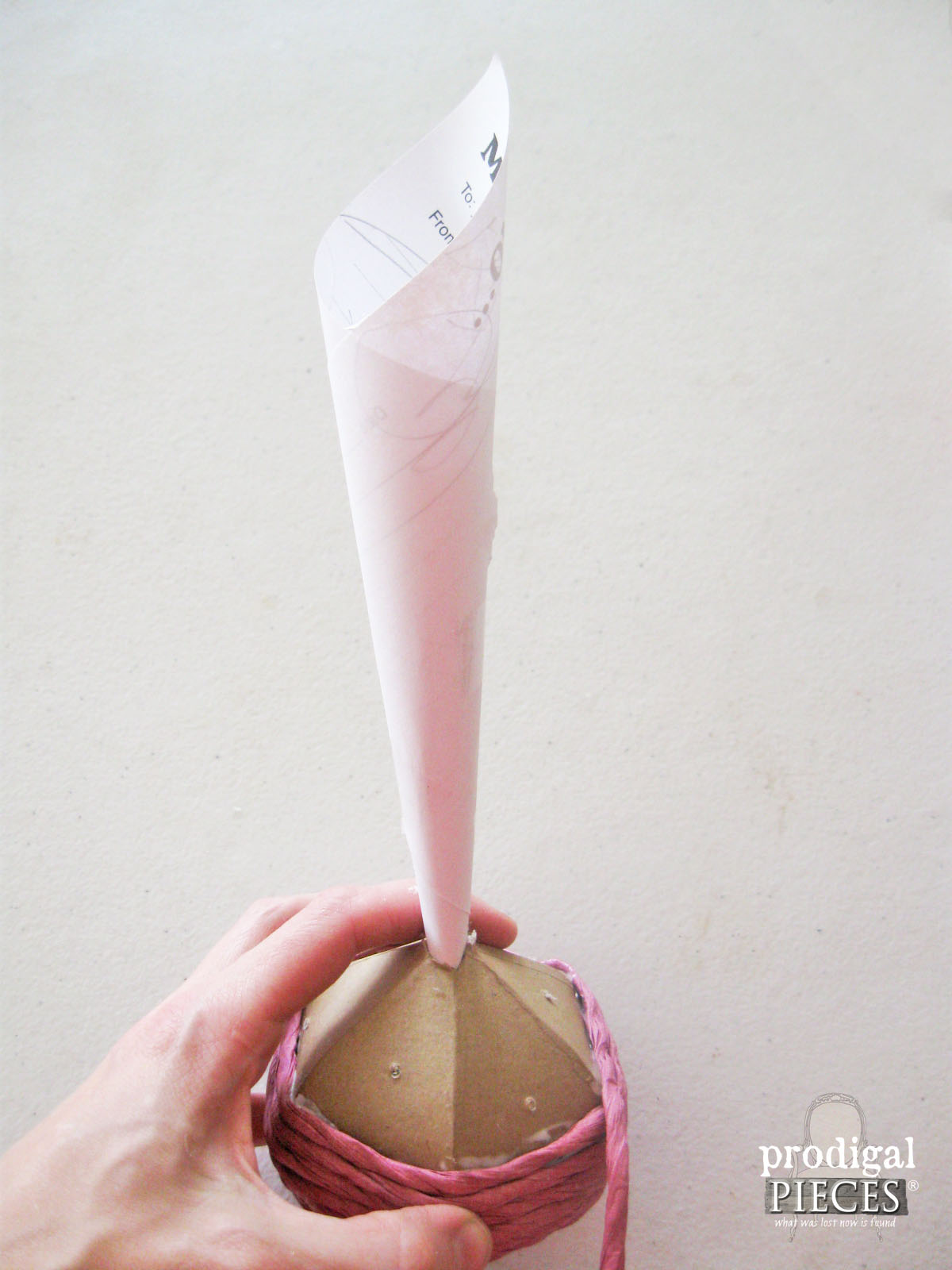 Paper Cone to Fill DIY Cat Toys | Prodigal Pieces | www.prodigalpieces.com